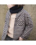 Snood Façon Fourrure bleu marine