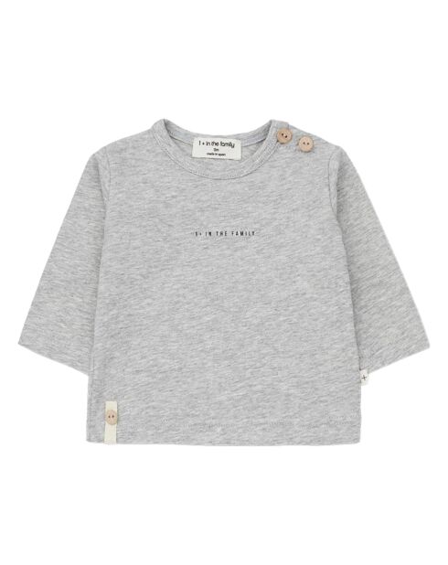 Lot de 2 T-Shirts Sasha en Coton Bio gris