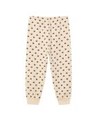 Jogger à motifs crème