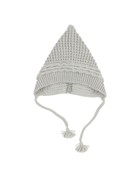 Bonnet en Laine mélangée Bébé bleu gris