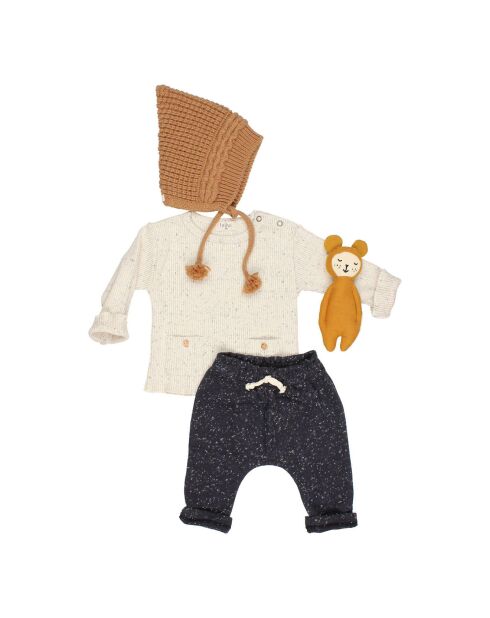 Bonnet en Laine mélangée Bébé camel