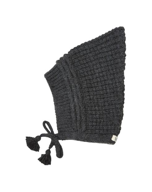 Bonnet en Laine mélangée Bébé gris anthracite