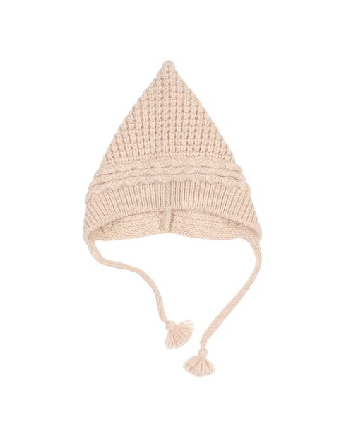 Bonnet en Laine mélangée Bébé rose pâle