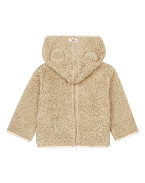 Burnou Façon Fourrure beige
