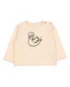 T-Shirt en Coton Bio Swan écru