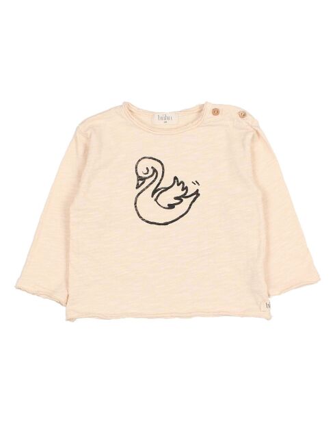 T-Shirt en Coton Bio Swan écru