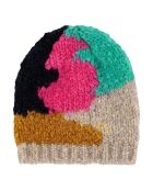 Bonnet en Laine mélangée Camouflage beige/multicolore
