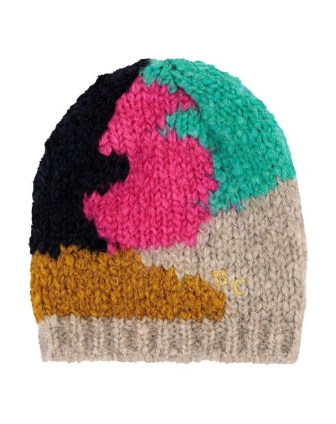Bonnet en Laine mélangée Camouflage beige/multicolore