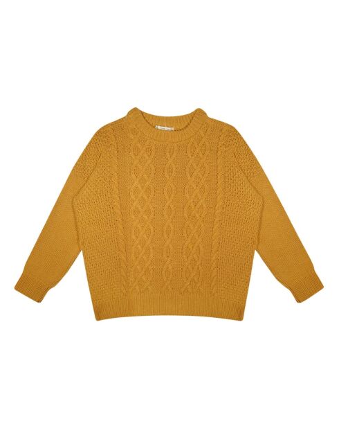 Maglione giallo Enzo in misto lana