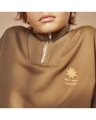 Sweat Zippé Marlow vert kaki