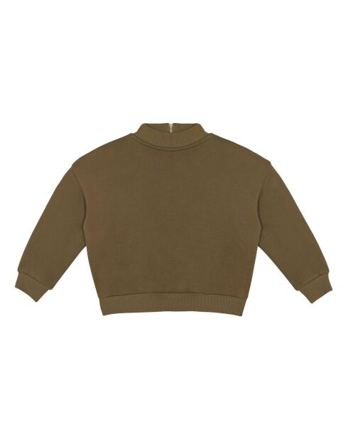 Sweat Zippé Marlow vert kaki