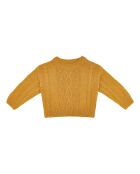 Pull en Laine mélangée Bébé Lourdes jaune moutarde