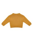 Pull en Laine mélangée Bébé Lourdes jaune moutarde
