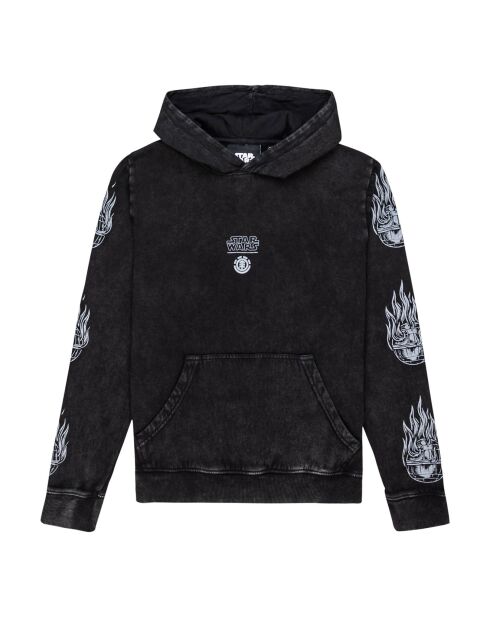 Hoodie Deathstar gris chiné foncé