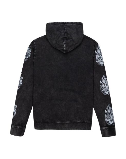 Hoodie Deathstar gris chiné foncé