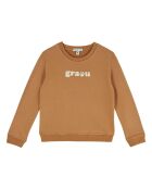 Sweat en Coton Bio Bouclette Graou camel