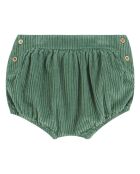 Bloomer en Velours Côtelé Boutonné vert