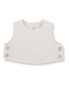 Veste Sans Manches Polaire en Bambou Jules écrue