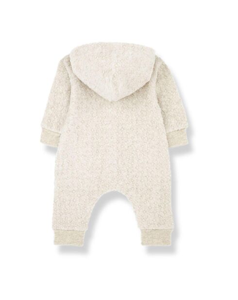 Tuta con cappuccio Victor off white