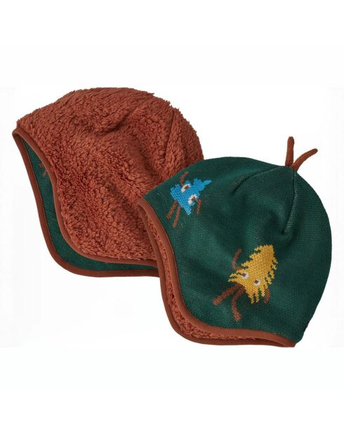 Bonnet Reversible vert foncé