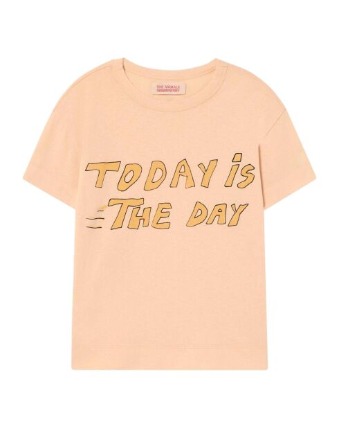 T-shirt manches courtes Today abricot