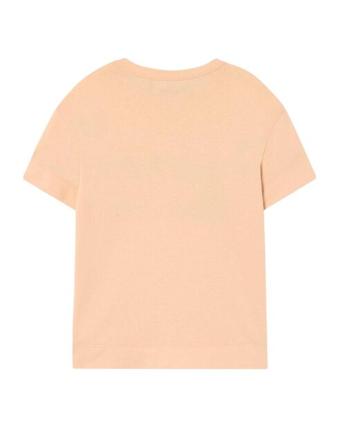 T-shirt manches courtes Today abricot
