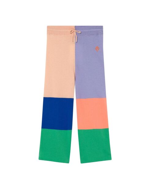 Pantalon Tricot Color Block Crow multicolore