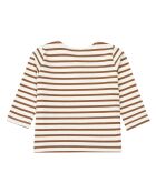 Pull Rayures camel