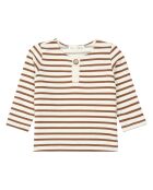 Pull Rayures camel