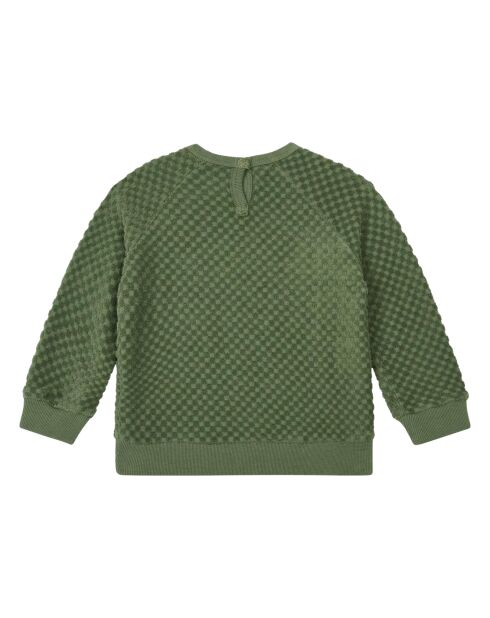Sweat Eponge vert kaki