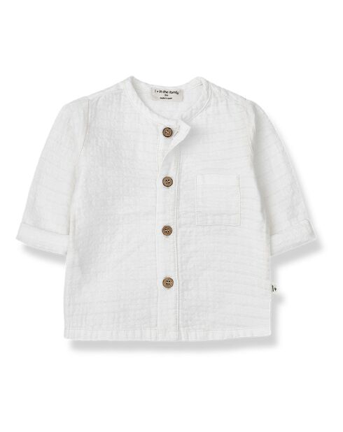 Chemise Manches Longues Custo blanc cassé