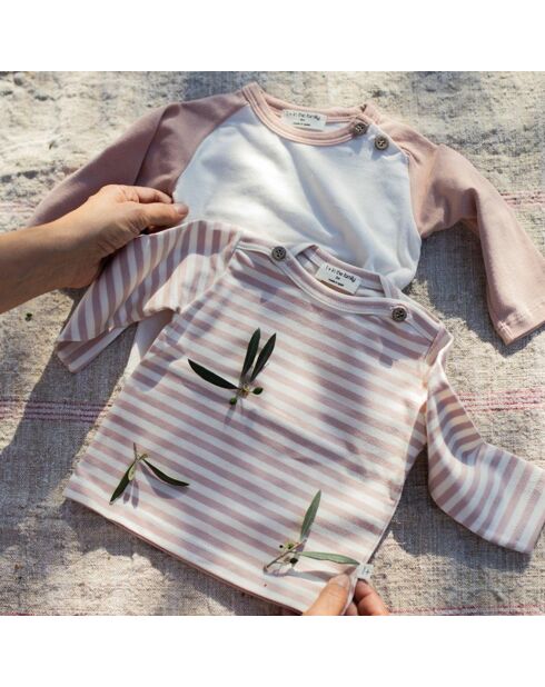 T-Shirt Manches Longues Guim vieux rose