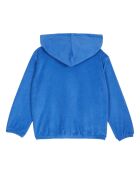 Sweat Zippé à Capuche Eponge Poches bleu