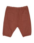 Sarouel en Lin et Coton marron