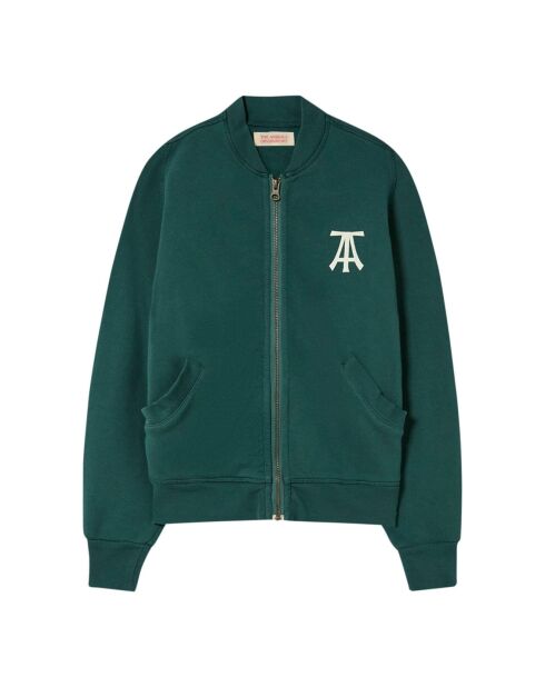 Sweat Zebra vert foncé