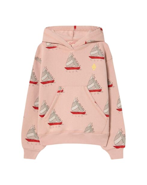 Hoodie Beaver Bateau rose pâle