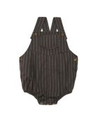 Barboteuse Rayée gris anthracite