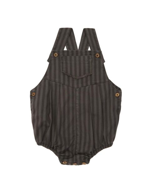 Barboteuse Rayée gris anthracite