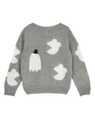 Pull en Laine mélangée Souris gris chiné