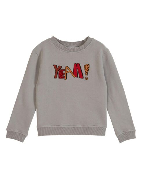 Sweat en Coton Bio Yeah! gris