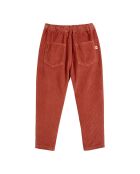 Pantalon en Velours Côtelés rouille
