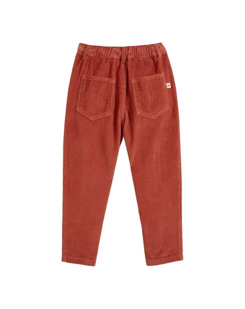 Pantalon en Velours Côtelés rouille