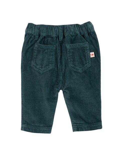 Pantalon en Velours Côtelés vert foncé