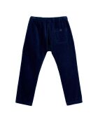 Pantalon en Velours Côtelé Boutonné bleu nuit