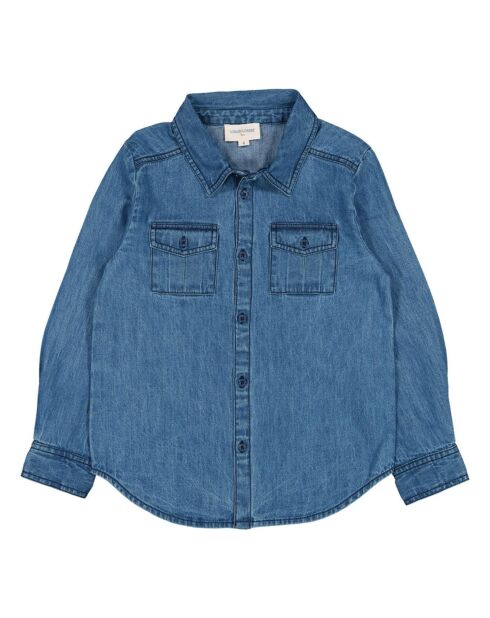 Camicia Leonard in denim blu