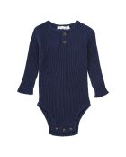 Body Côtelé bleu marine
