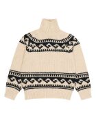 Pull Col Roulé Andy écru