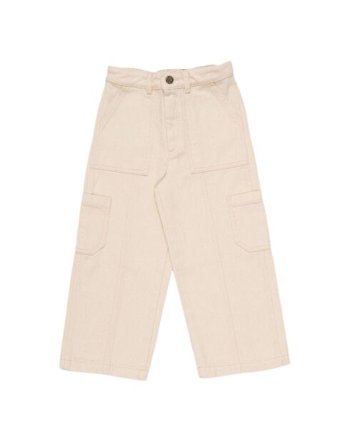 Pantalon Cargo Billie en Coton Responsable écru