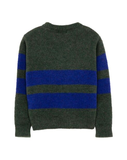 Pull Michael Rayé  vert foncé