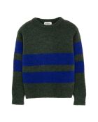 Pull Michael Rayé  vert foncé
